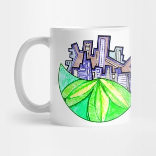 Front and Back Eco City Mug